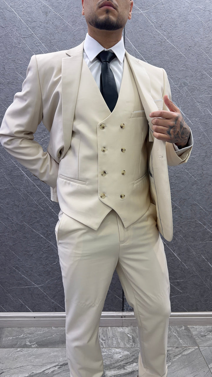 Traje 143 Beige – 3 Piezas