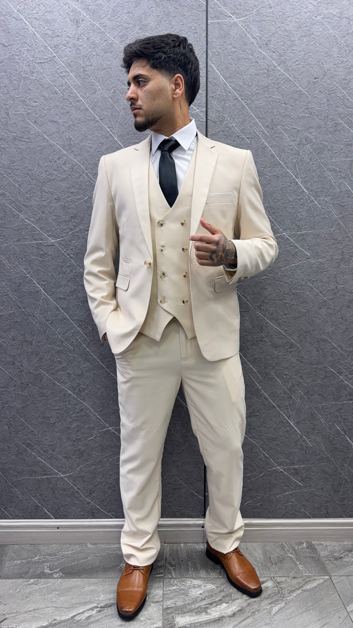 Traje 143 Beige – 3 Piezas