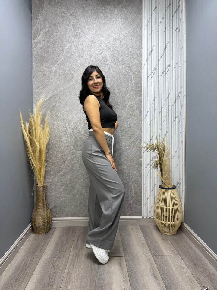 Pantalón Wide leg Moova Gris