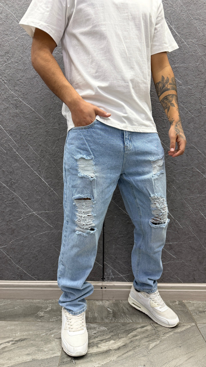 Jeans Celeste Rasgado 261 ibstore