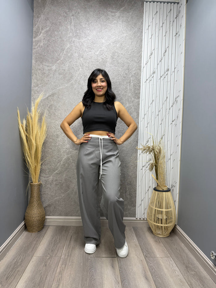 Pantalón Wide leg Moova Gris