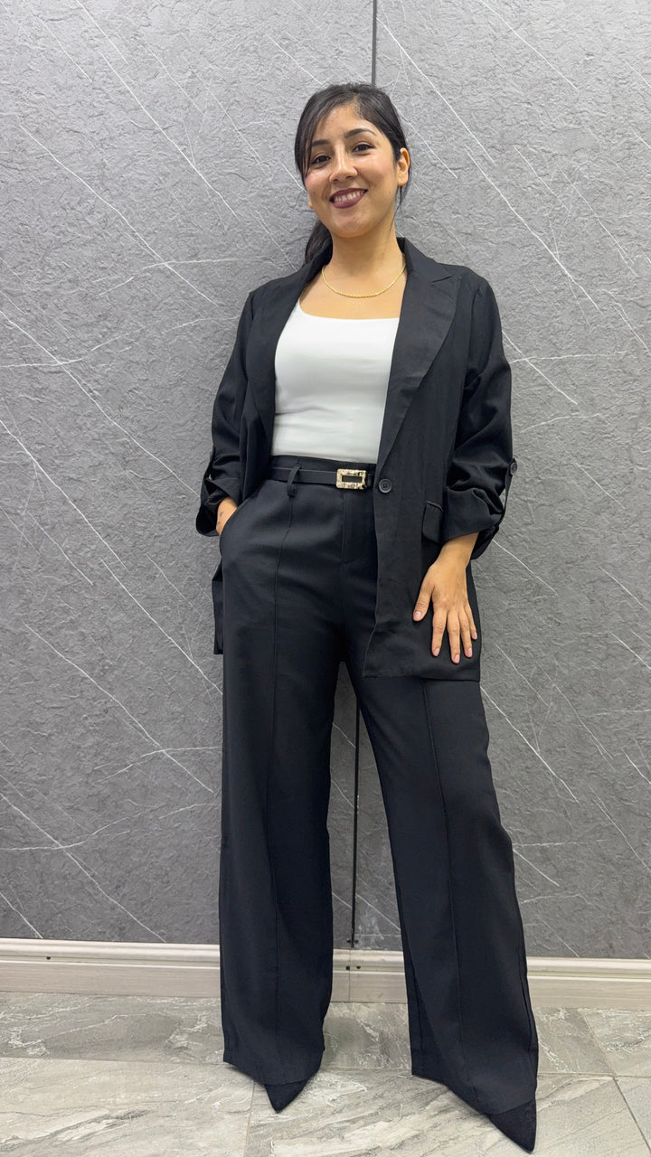 Blazer Lino negro