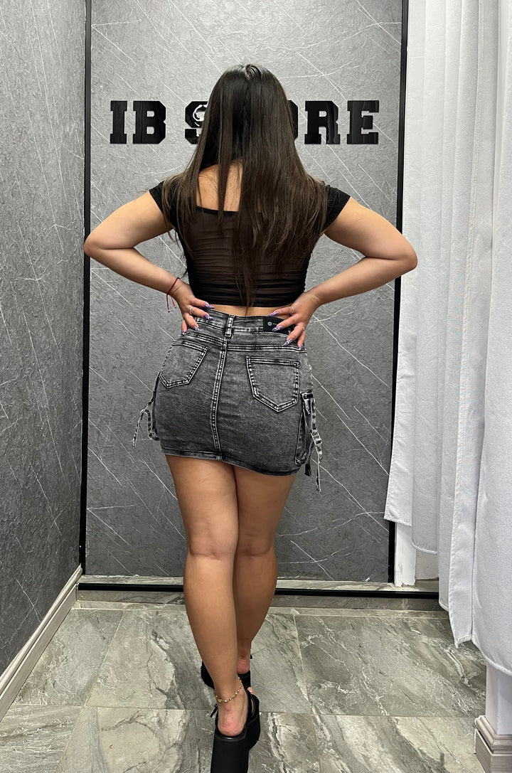 Falda Cargo Gris 056-2 ibstore