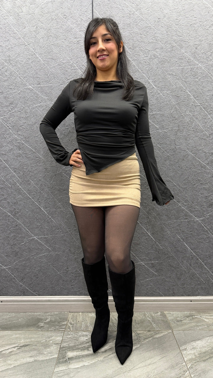 Falda Gamuza Lua beige ibstore