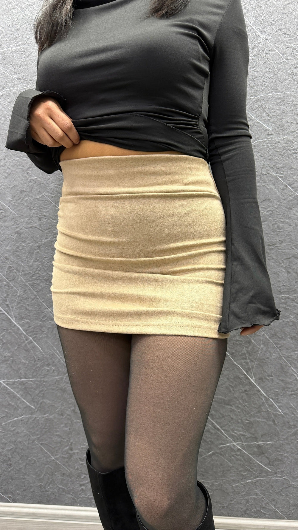 Falda Gamuza Lua beige ibstore