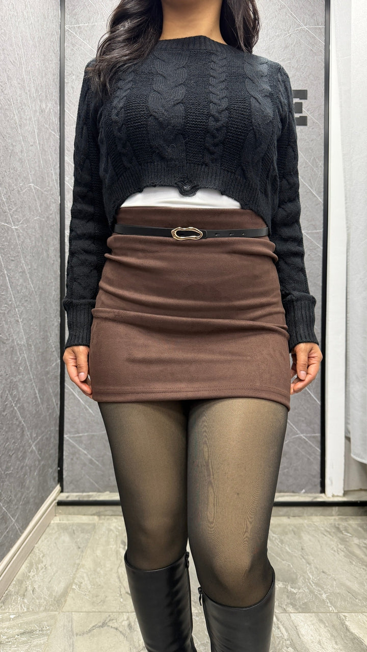 Falda Gamuza sin short ibstore