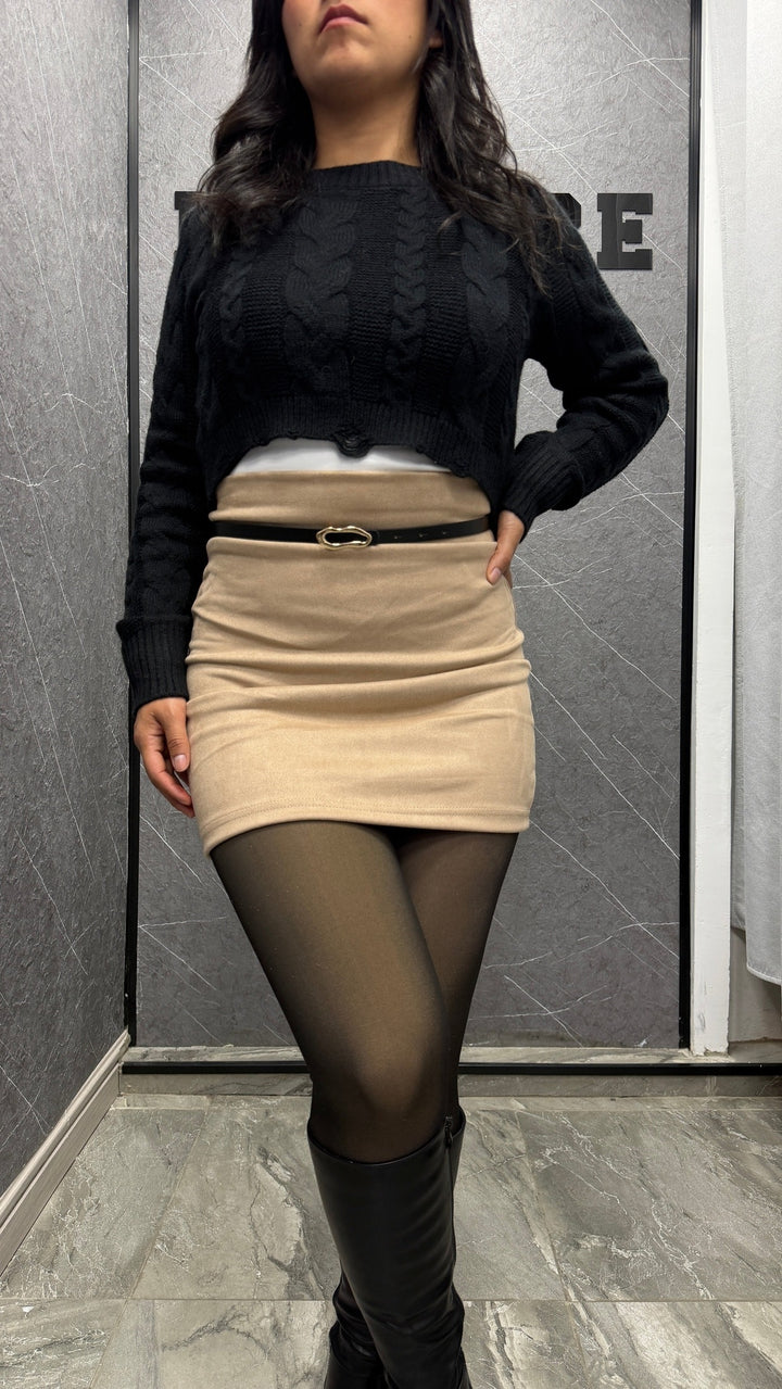 Falda Gamuza sin short ibstore