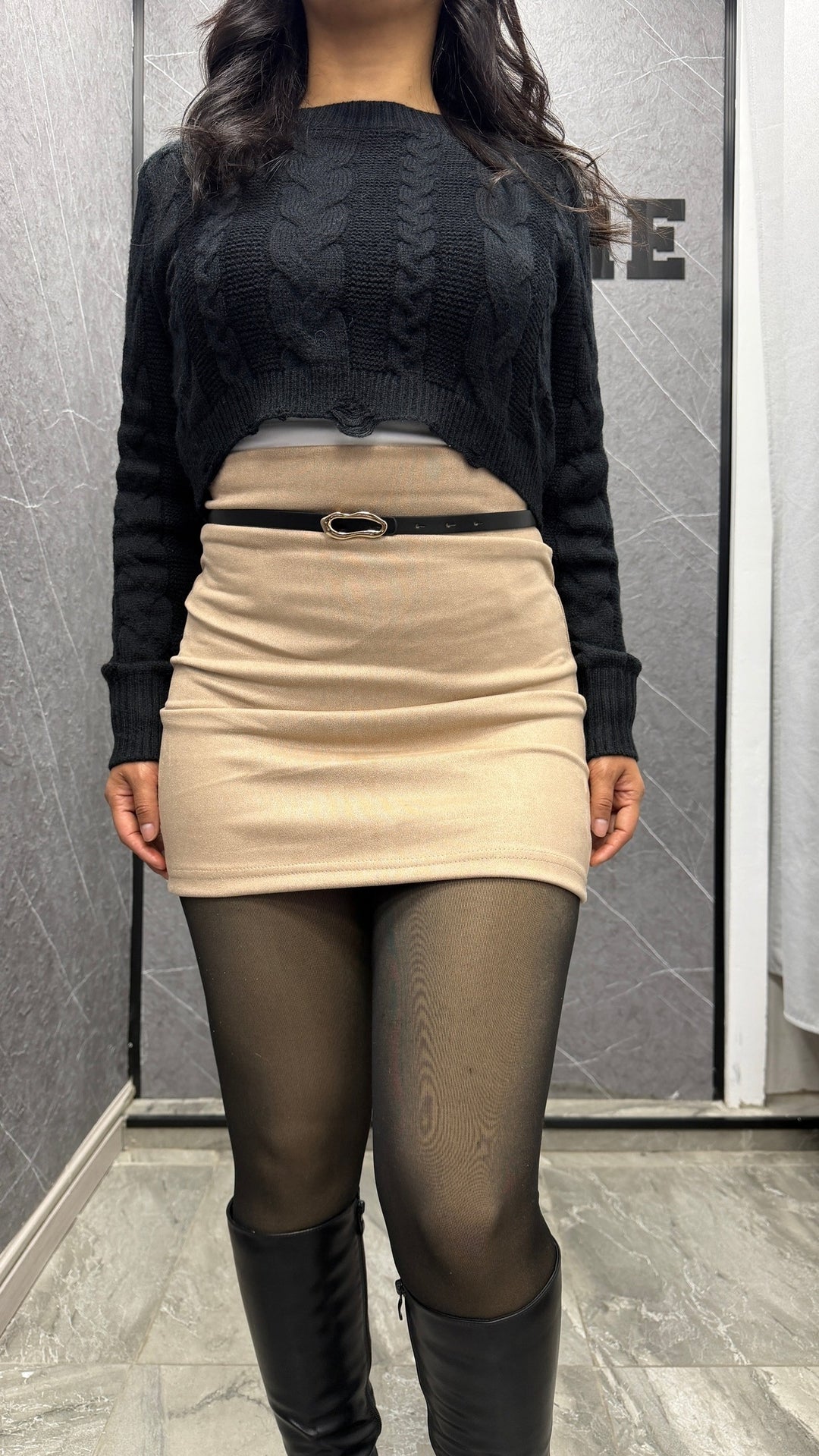 Falda Gamuza sin short ibstore