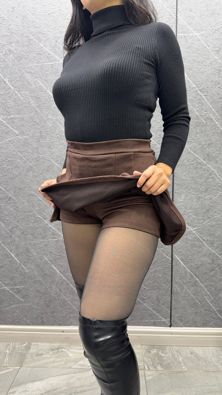 Falda short tableada Samy C