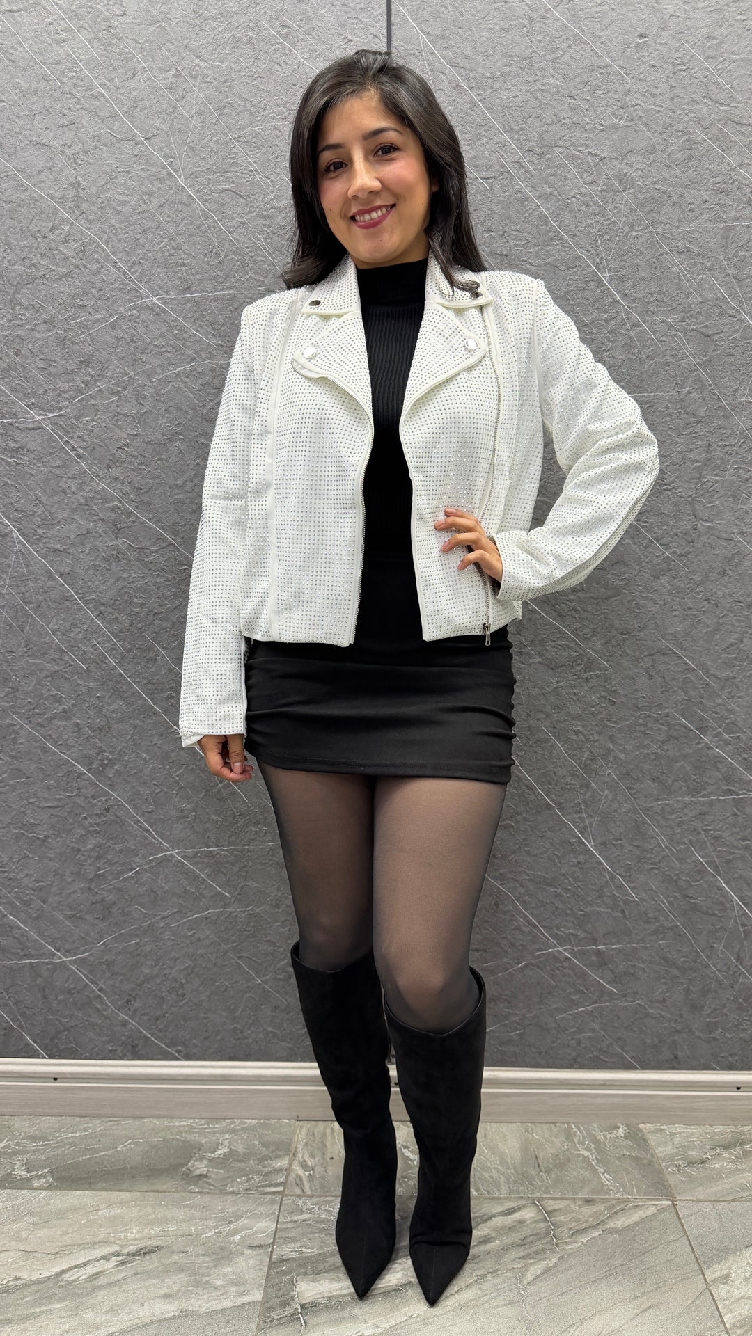 Jacket Brillos white ibstore