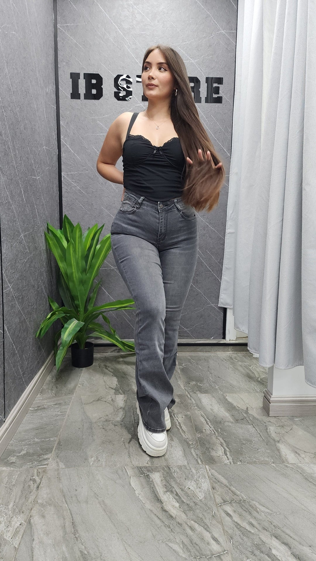 Jeans Flare Grafito 805-7 ibstore