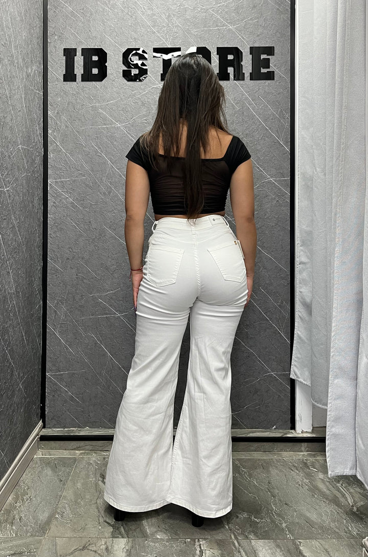 Jeans Flare White 09-3 ibstore