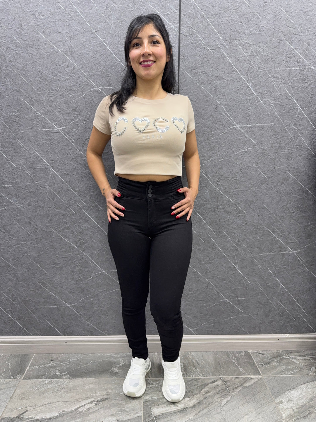 Jeans skinny Kenya negro ibstore
