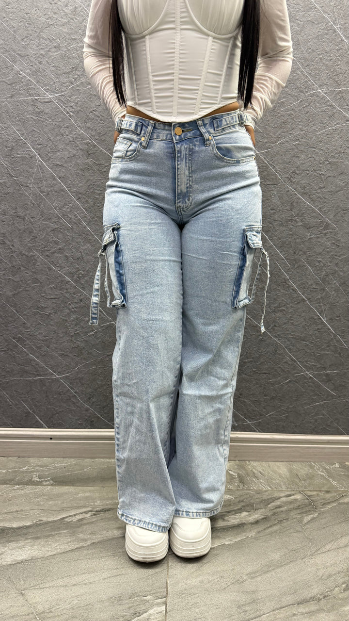 Jeans wide leg cargo 082 ibstore