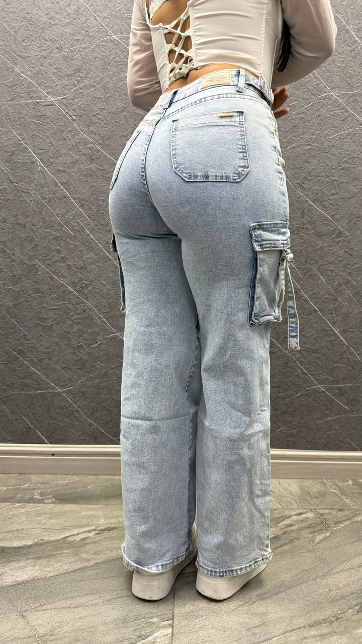 Jeans wide leg cargo 082 ibstore