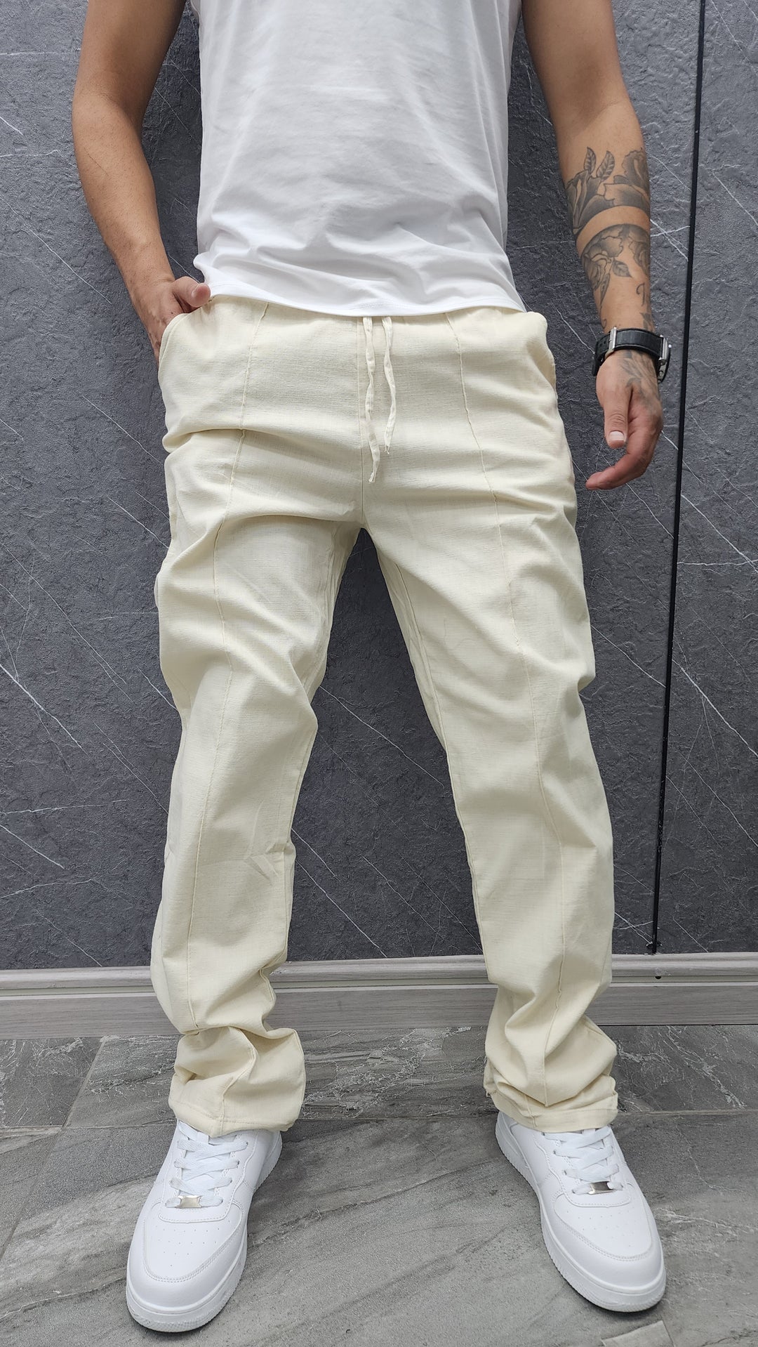 Pantalón Lino Habana Beige ibstore