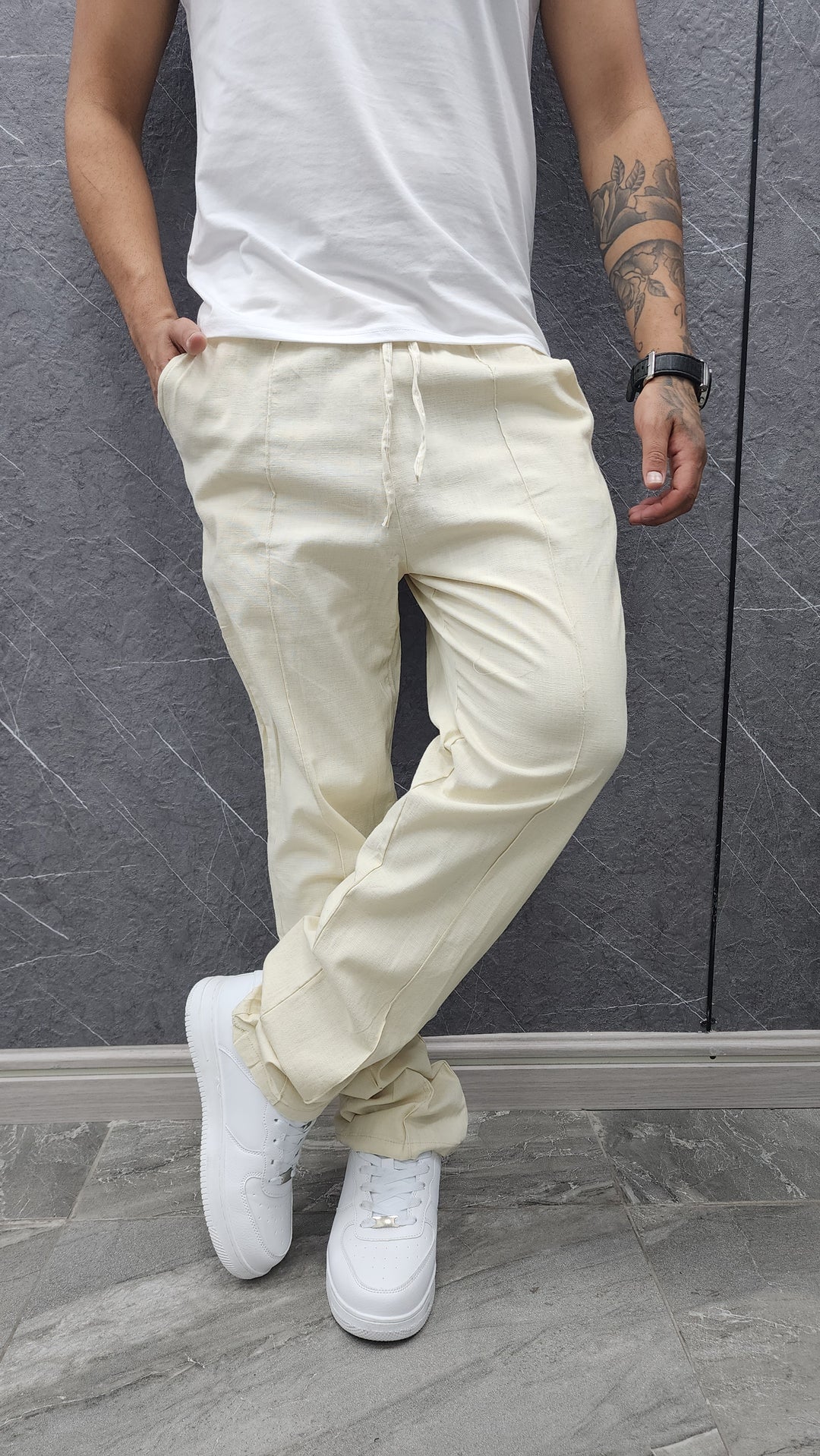 Pantalón Lino Habana Beige ibstore