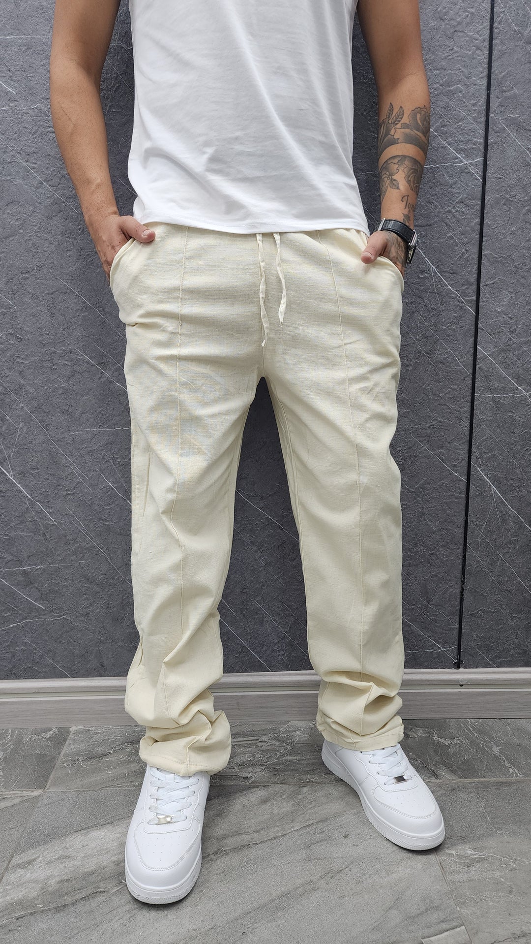 Pantalón Lino Habana Beige ibstore