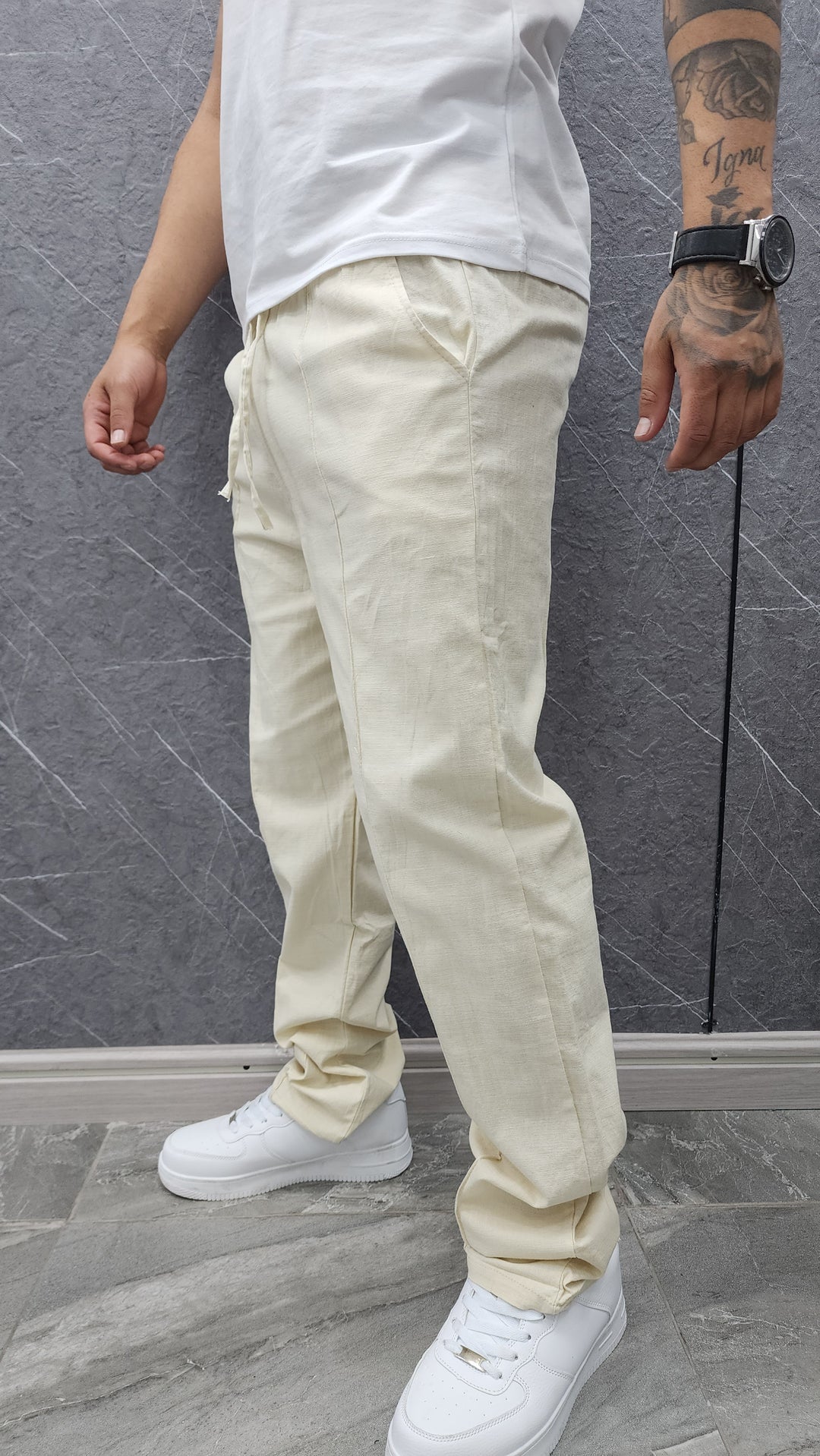 Pantalón Lino Habana Beige ibstore