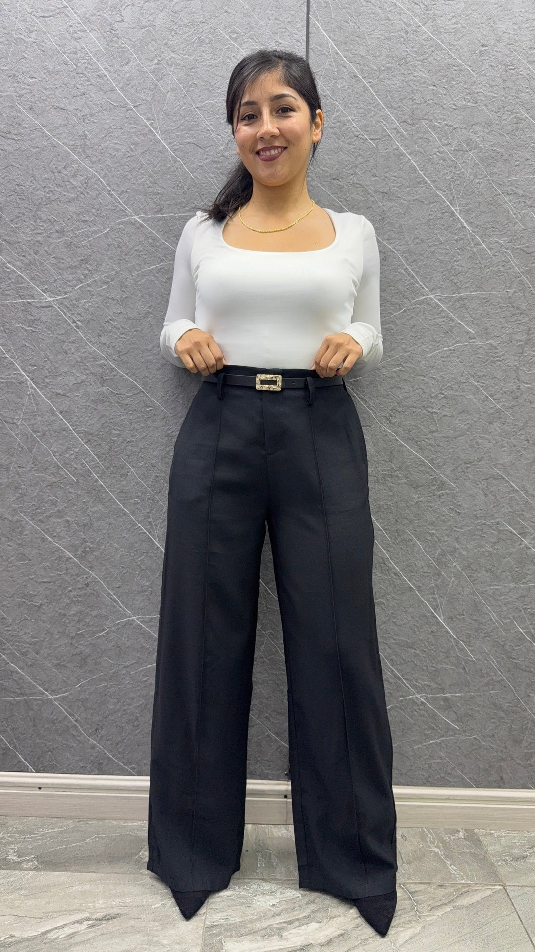 Pantalon Sastrero 389 Negro mujer