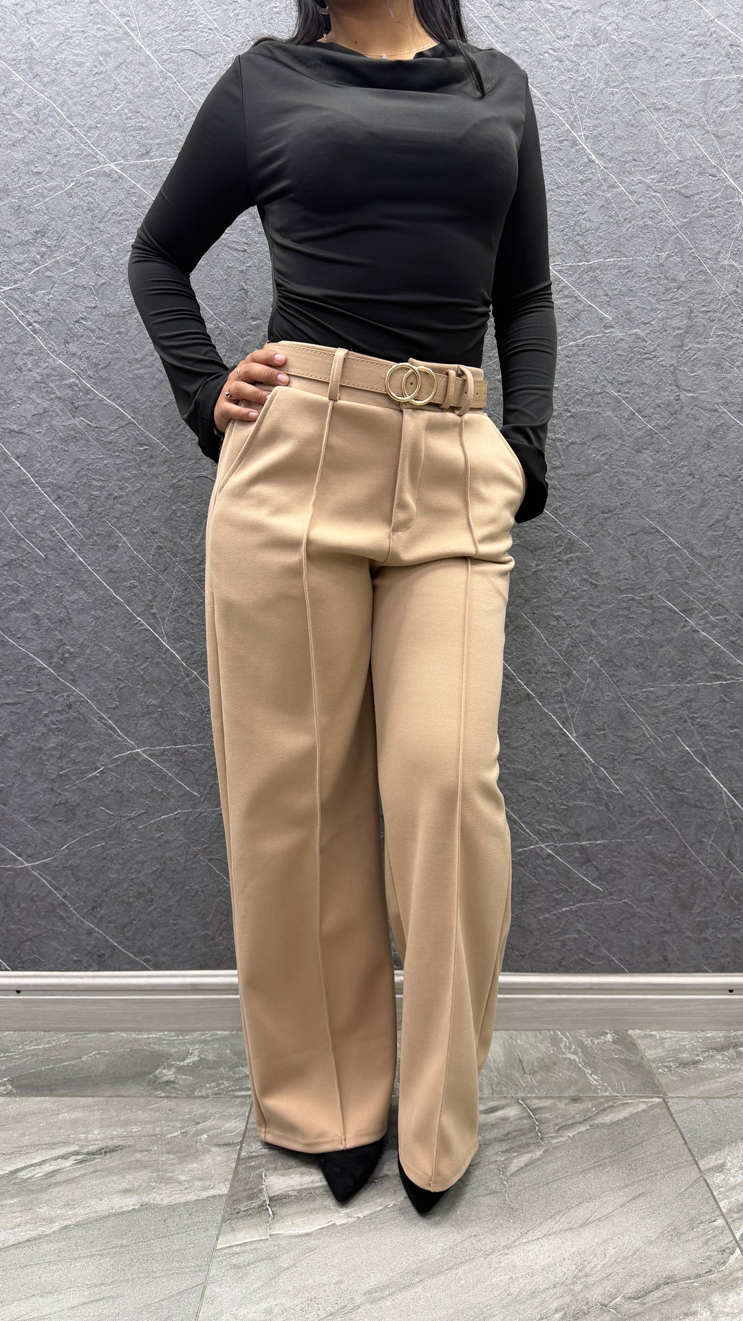 Pantalón sastrero Premium beige 0-60 ibstore