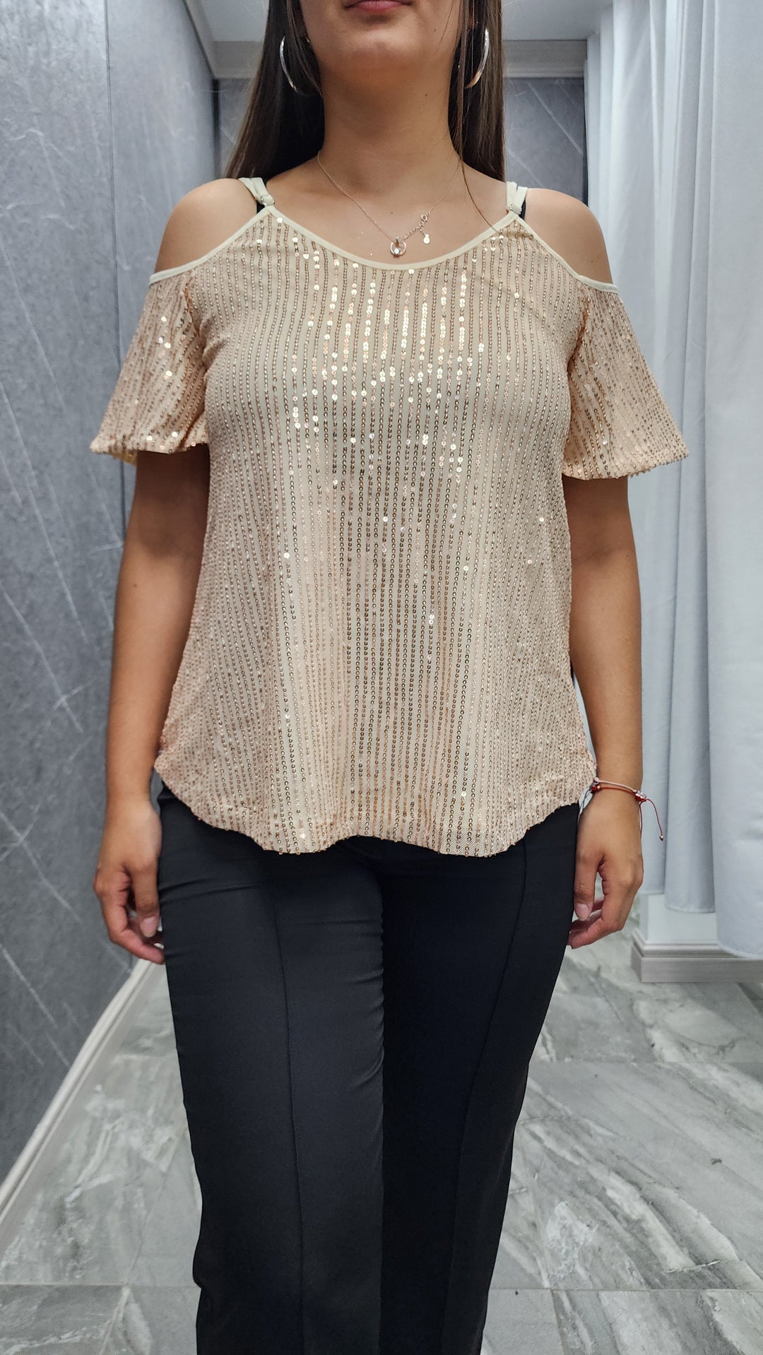 Polera lentejuela Brix ibstore
