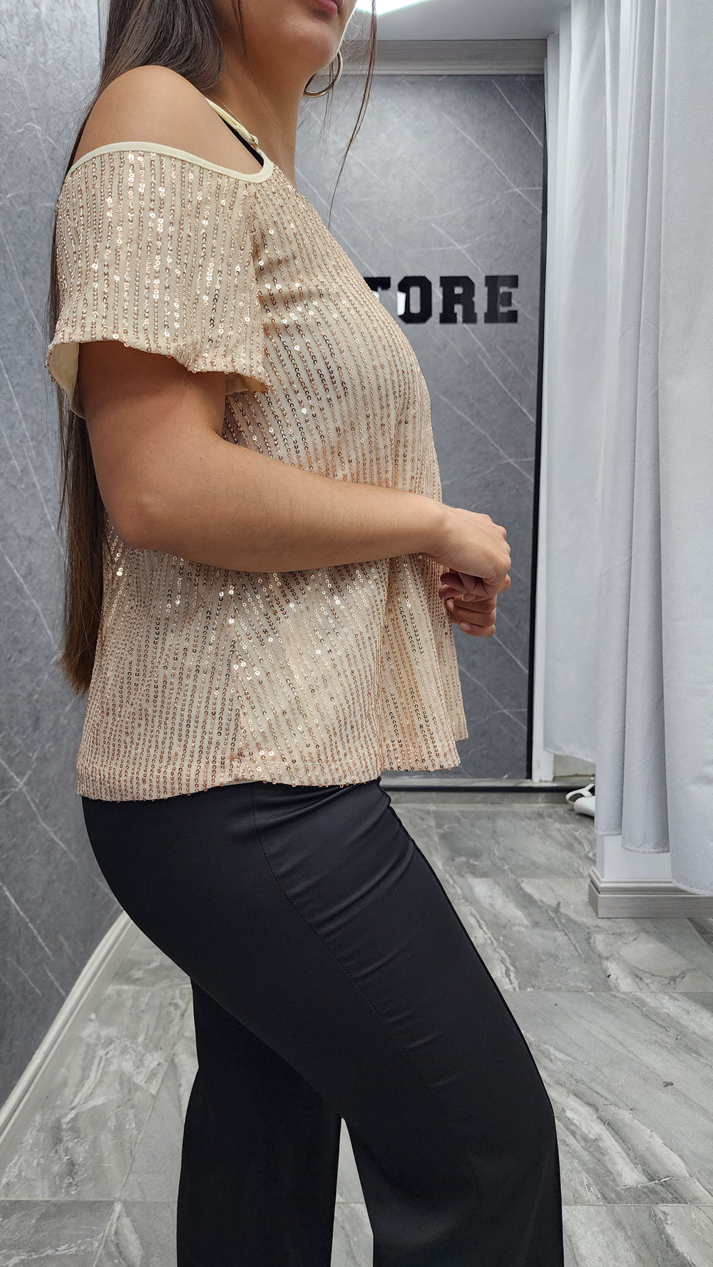 Polera lentejuela Brix ibstore