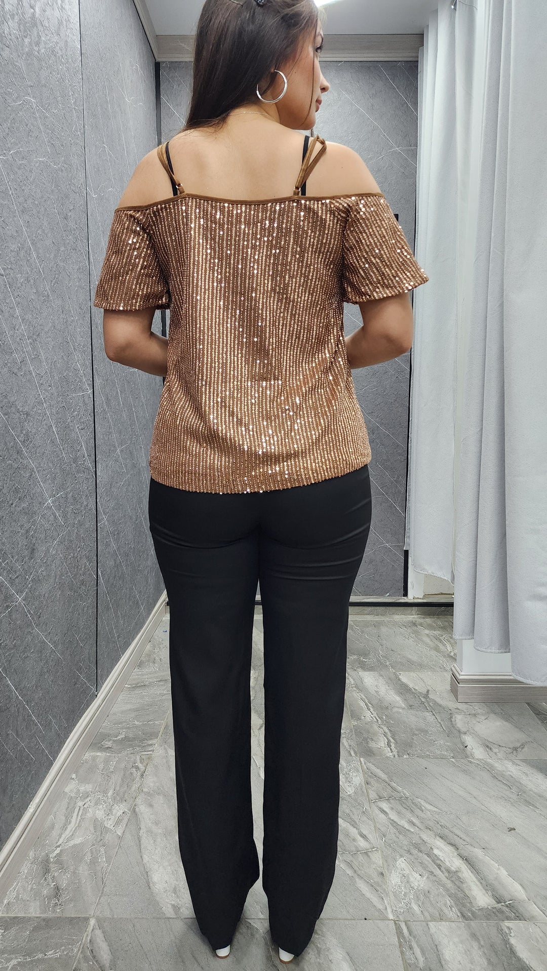 Polera lentejuela Brix ibstore