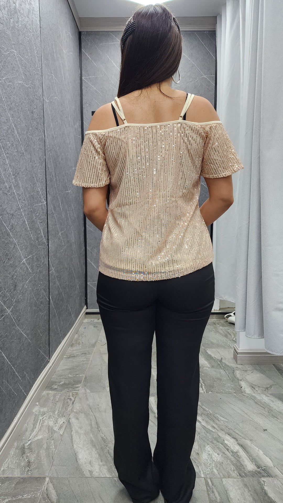 Polera lentejuela Brix ibstore