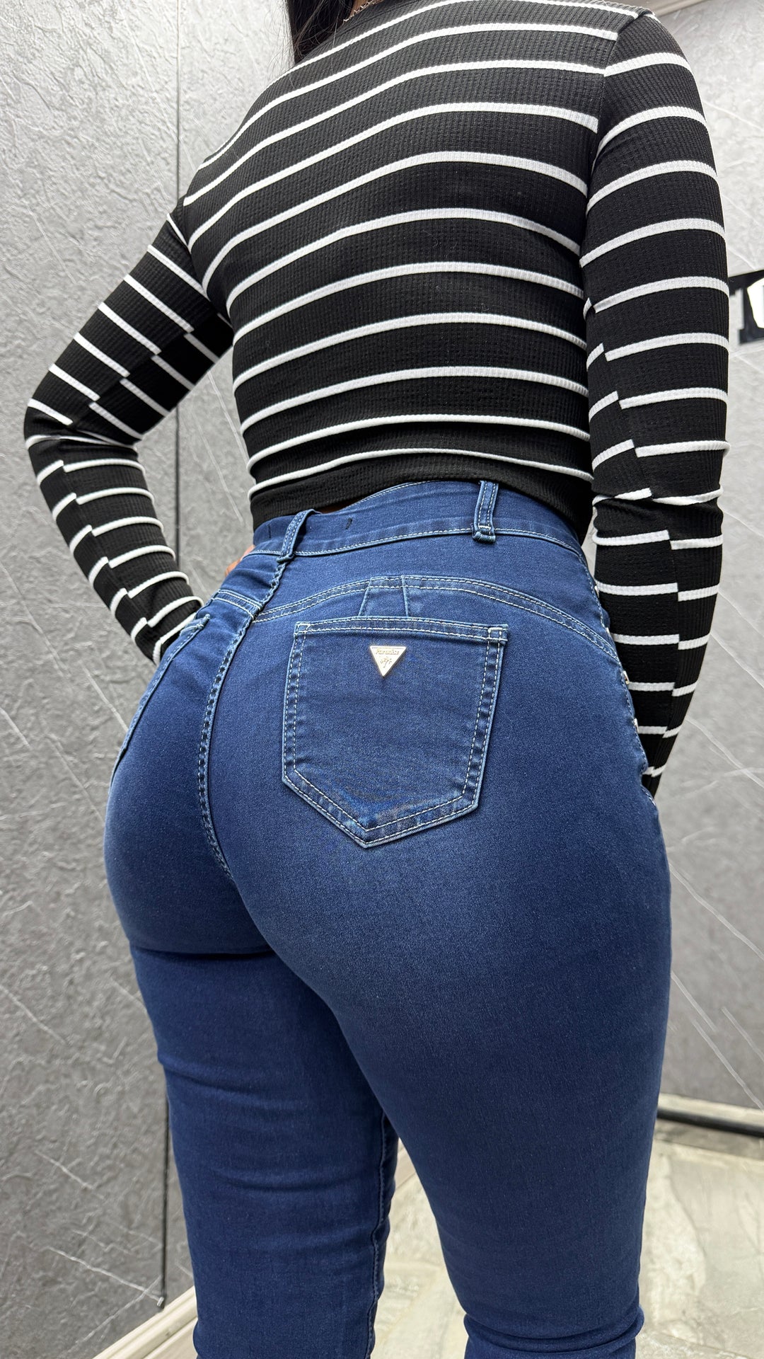 Skinny Azul Botones 2045 ibstore