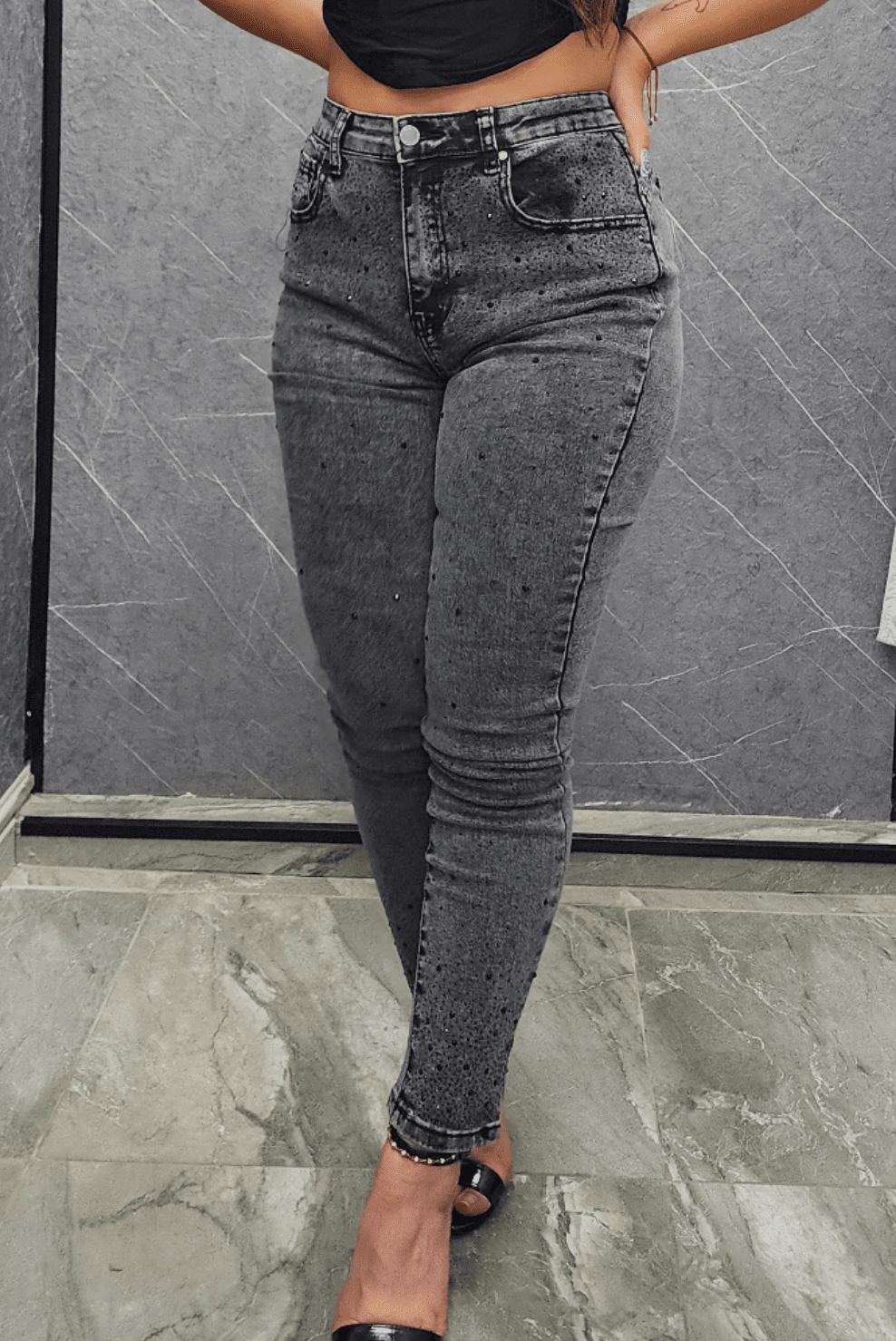 Skinny Brillo Gris ibstore