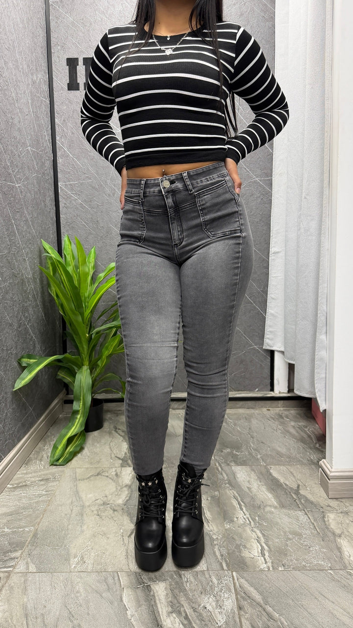 Skinny Gris Bolsillos 1916 ibstore