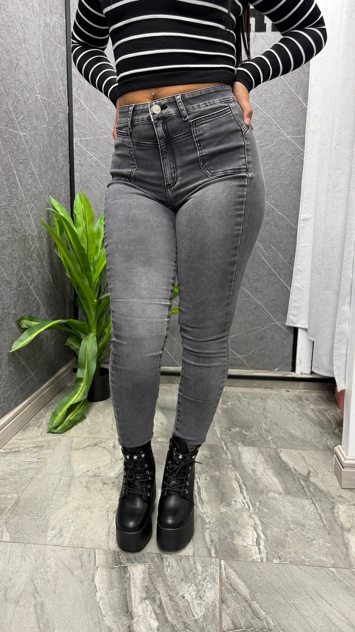 Skinny Gris Bolsillos 1916 ibstore