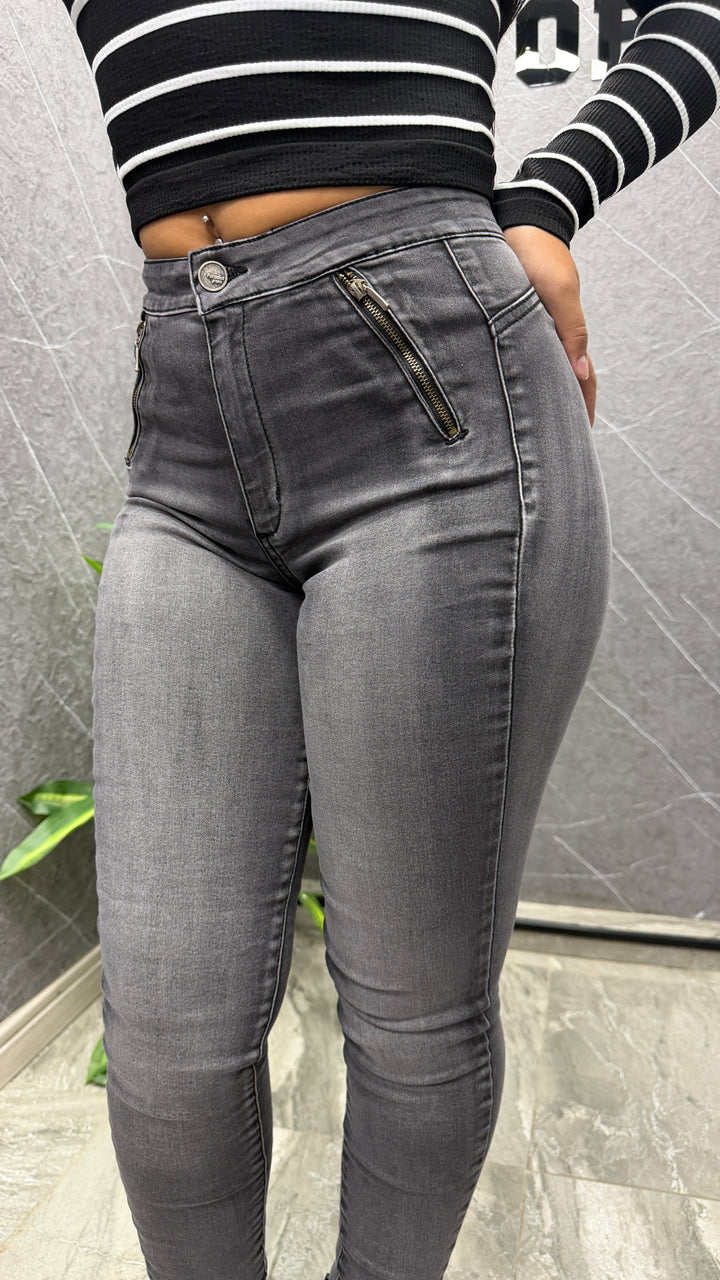 Skinny Gris Cierre Vertical ibstore