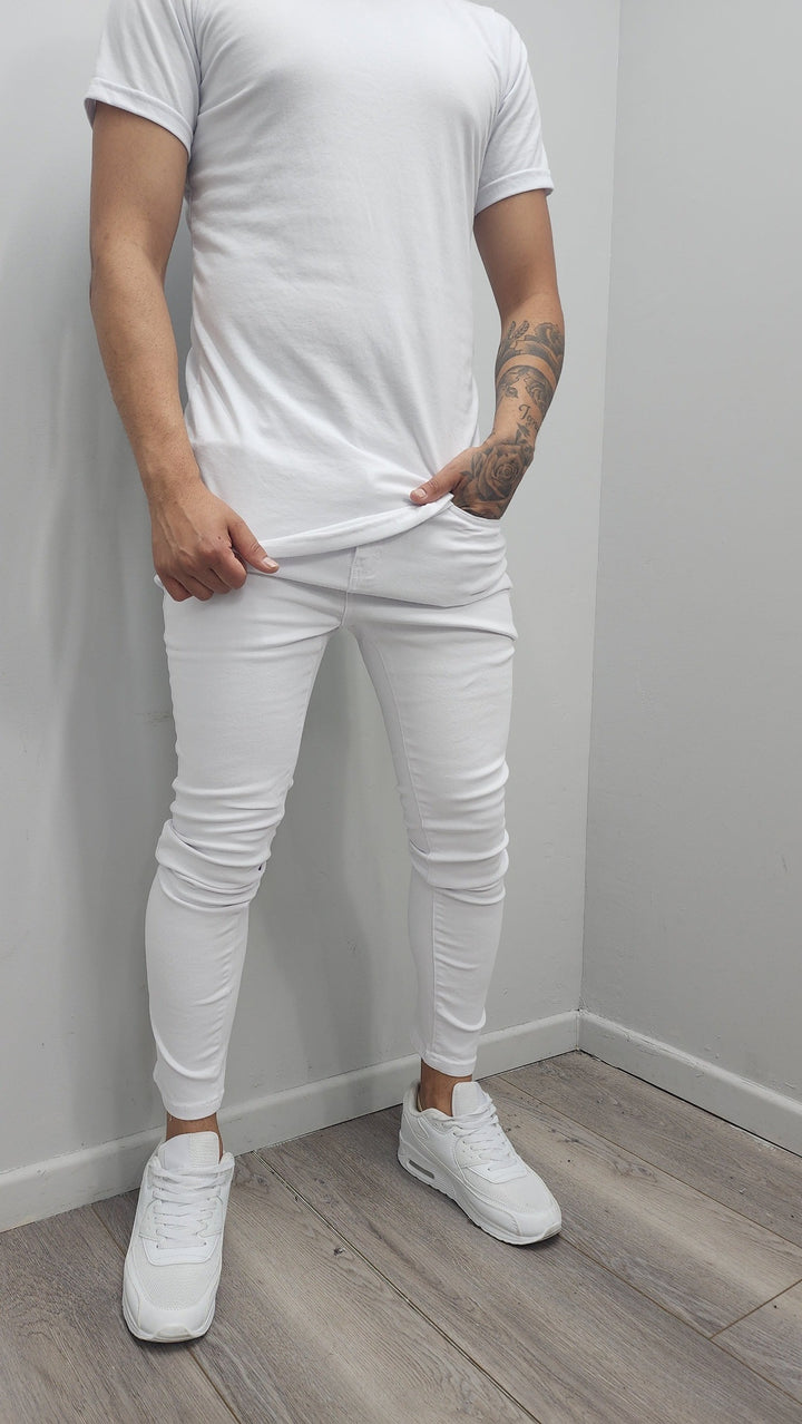 Jeans blanco liso - 50 - ibstore