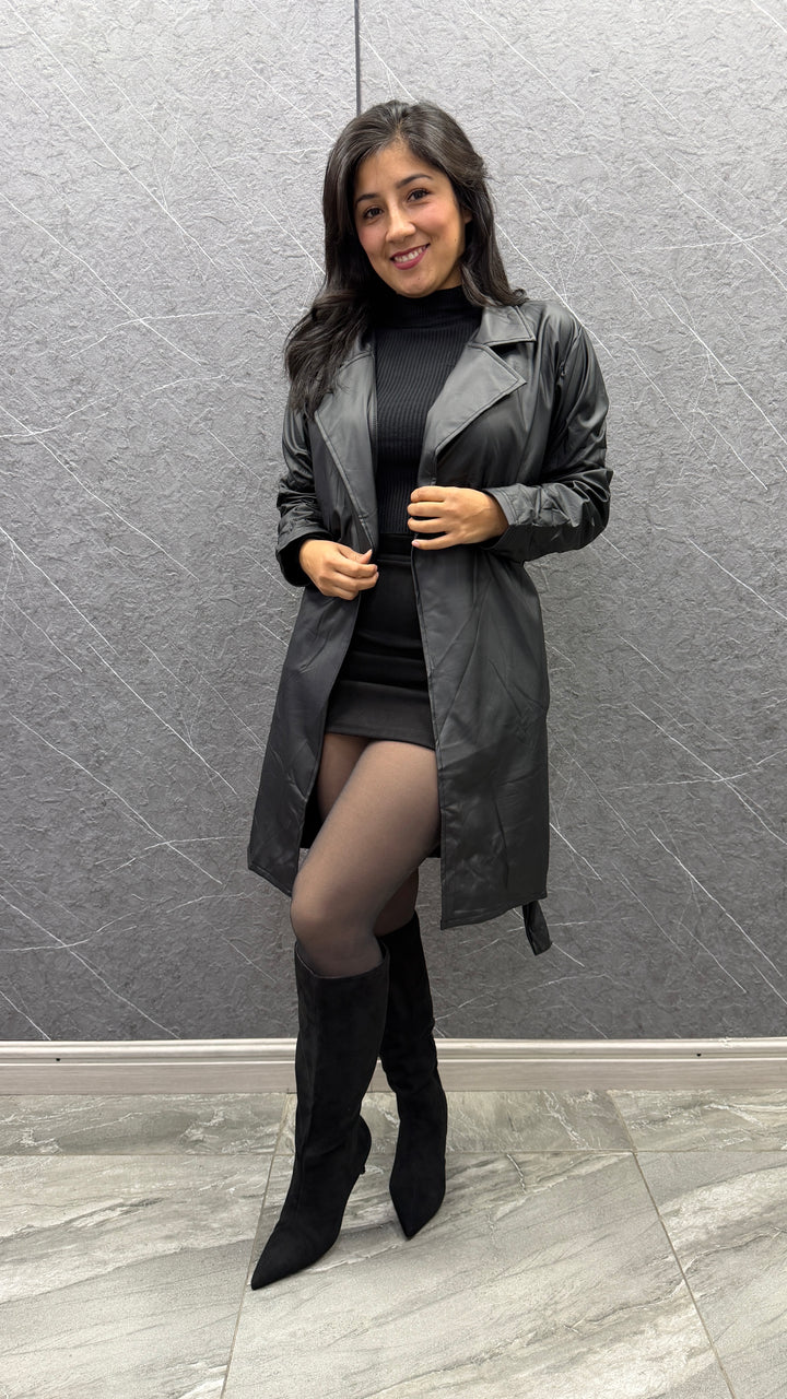 Trench liviano eco cuero ibstore