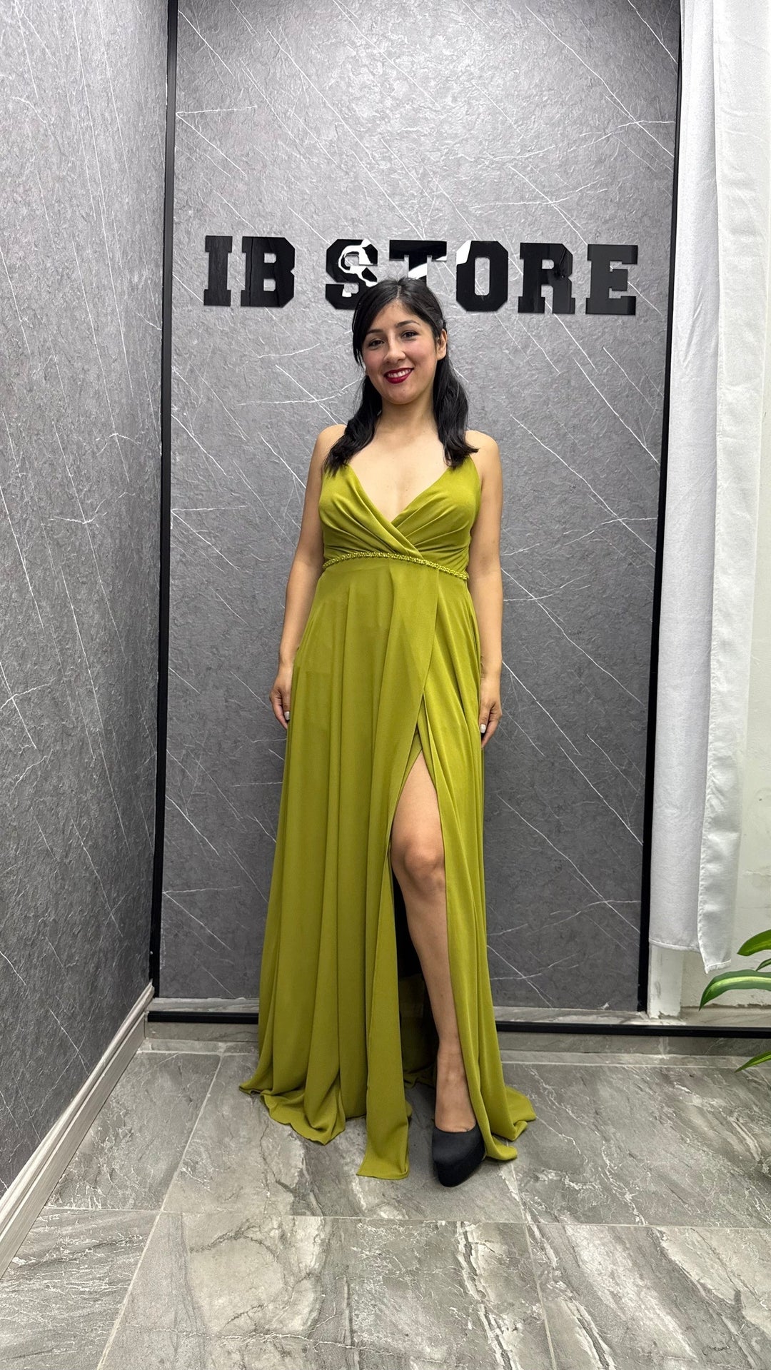 Vestido Antonieta verde ibstore