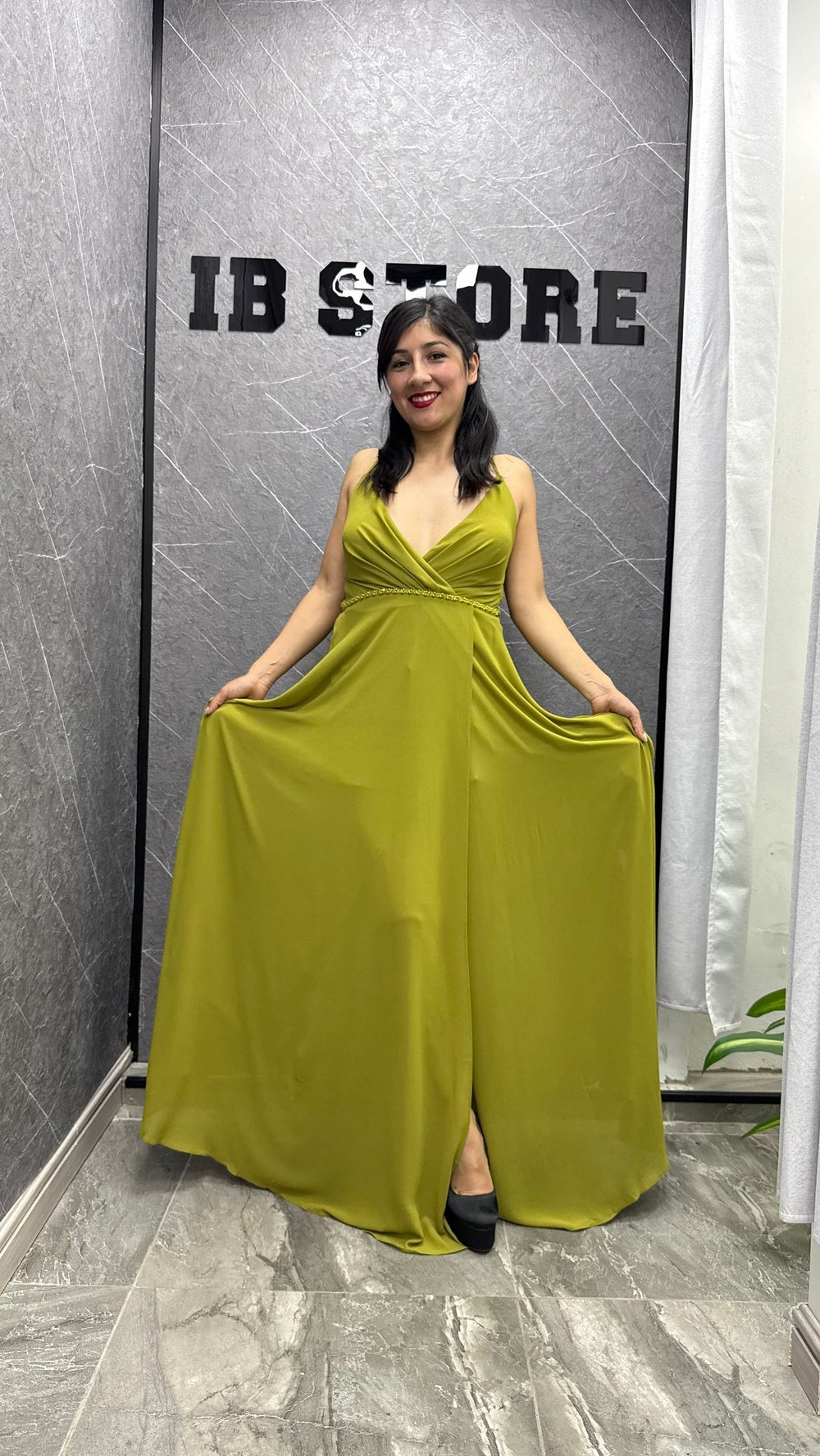 Vestido Antonieta verde ibstore