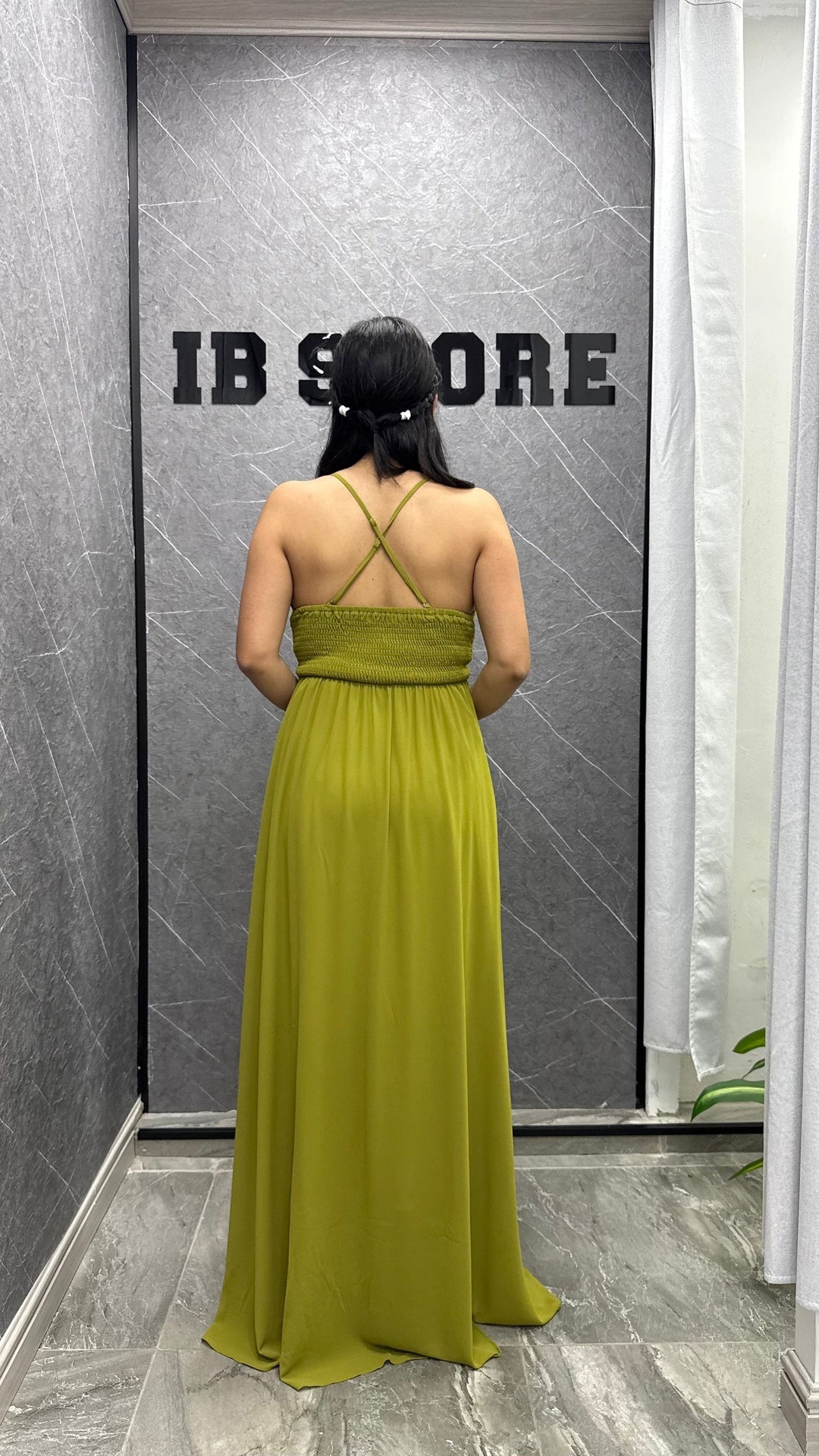 Vestido Antonieta verde ibstore