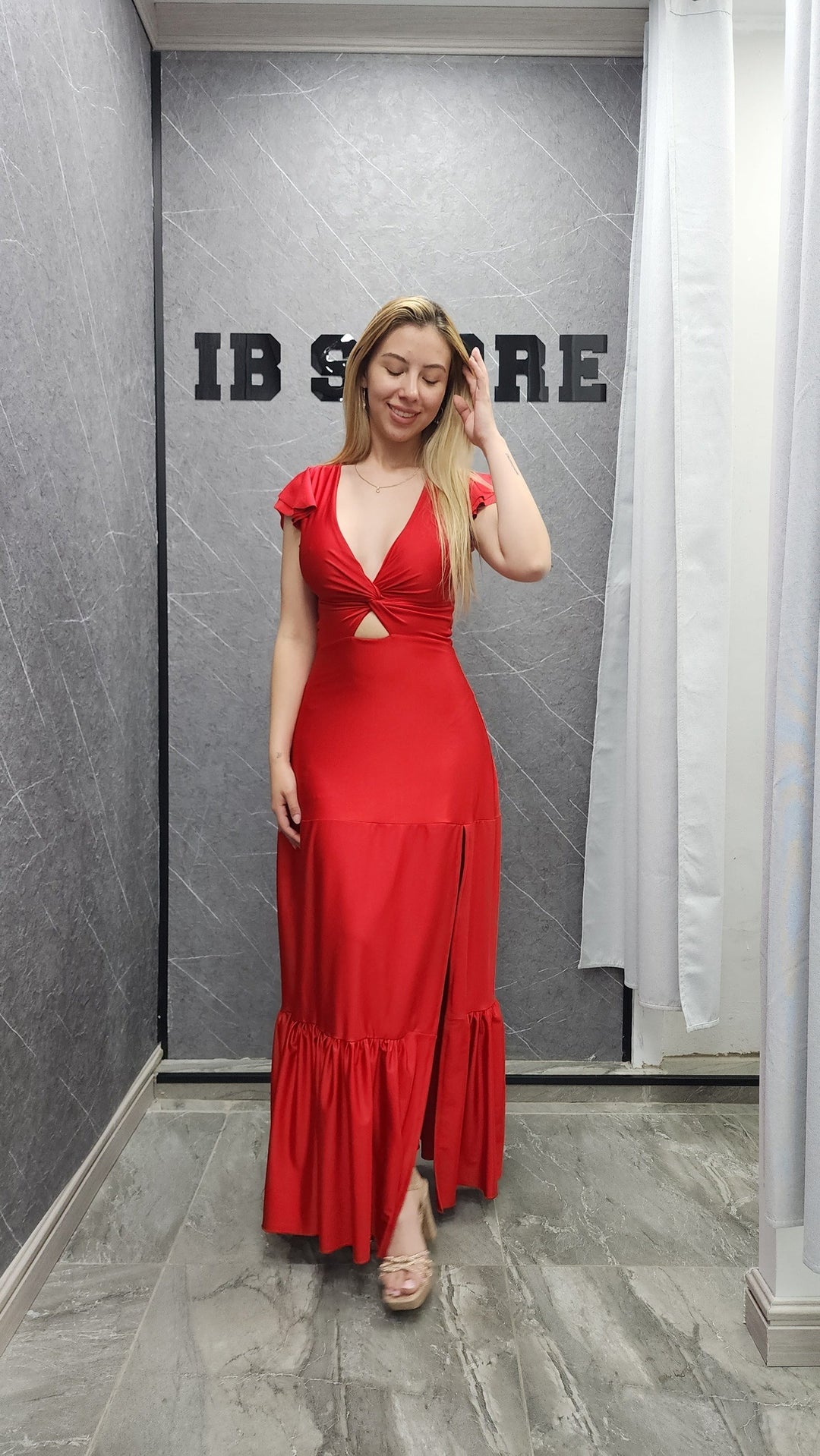 Vestido Isidora rojo ibstore