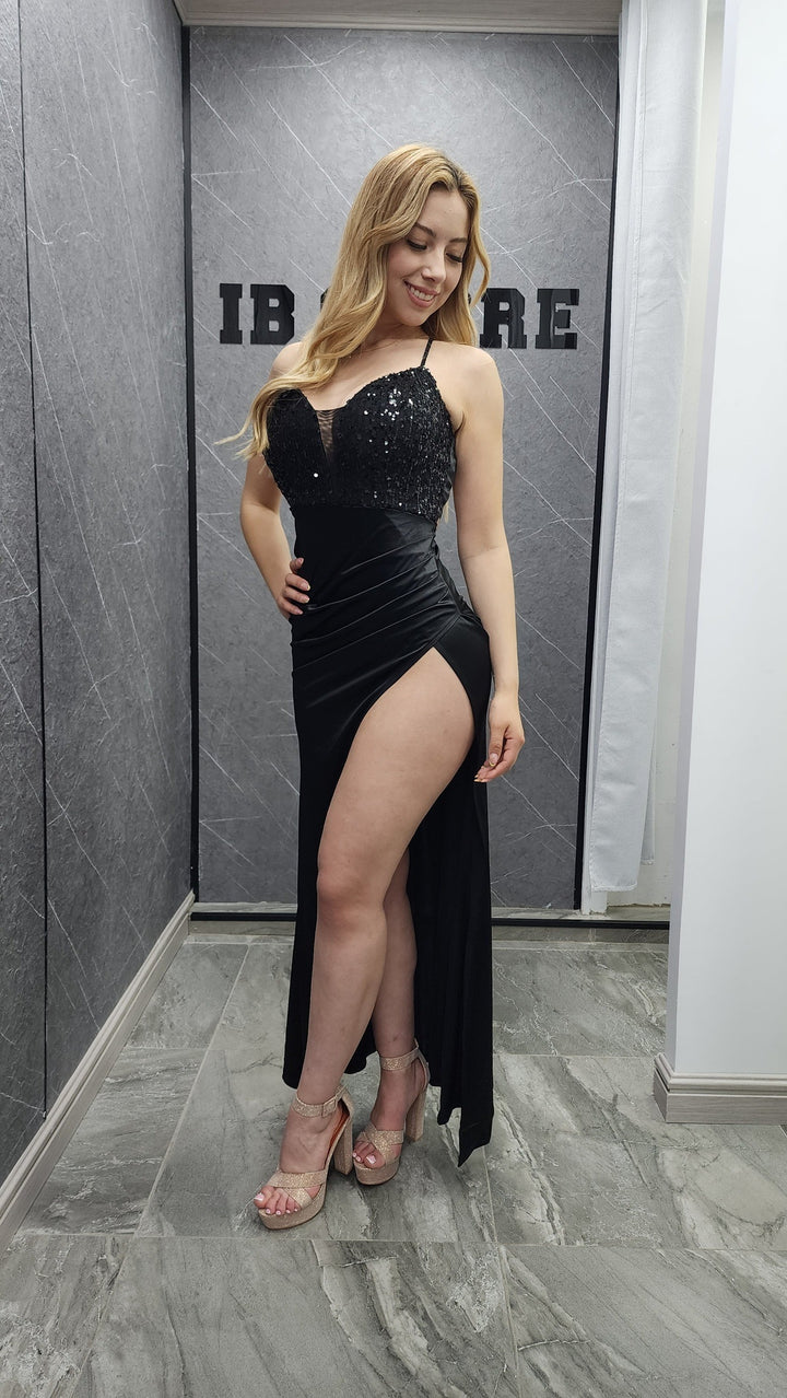Vestido de Gala Aurora negro ibstore