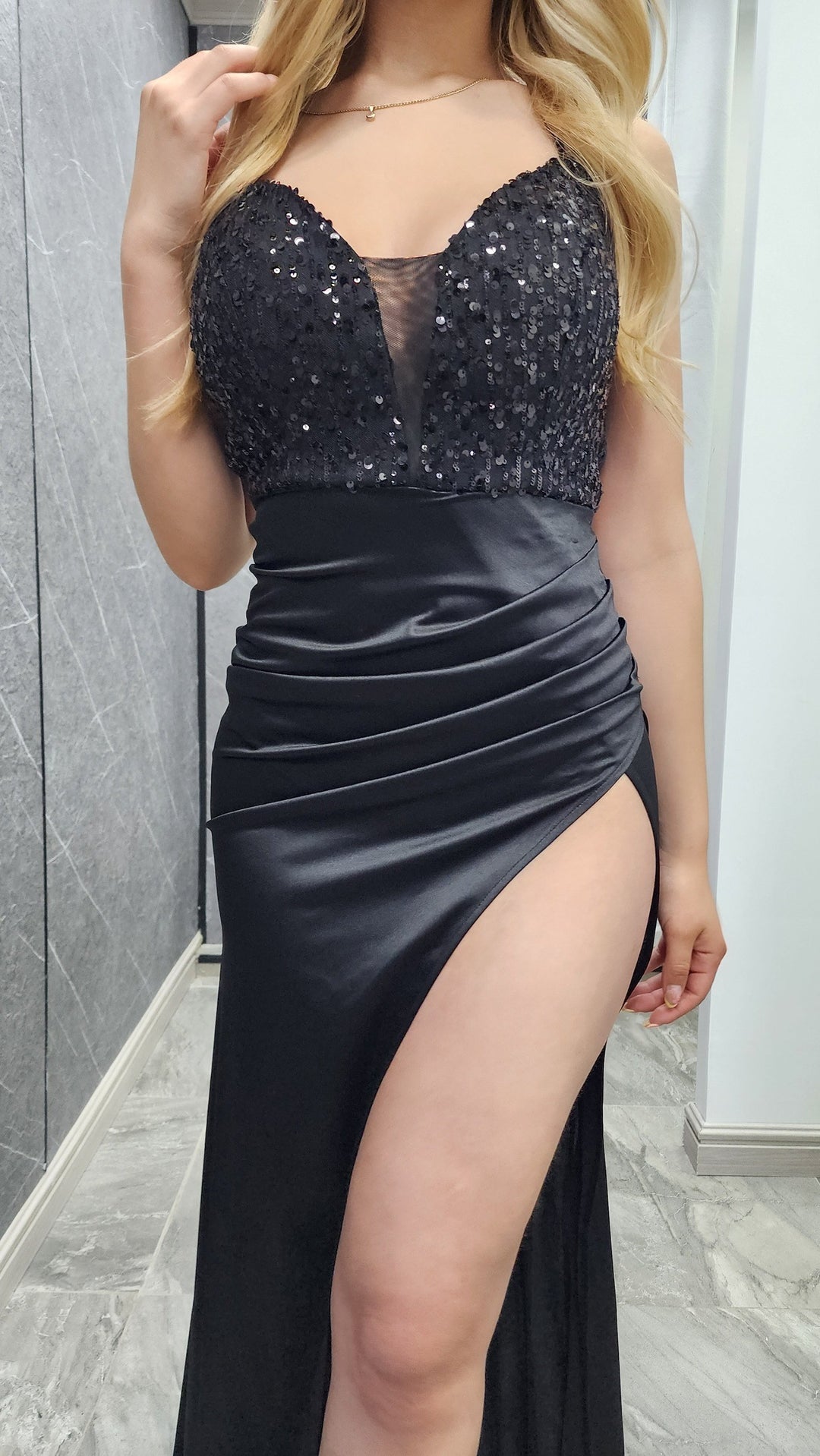 Vestido de Gala Aurora negro ibstore