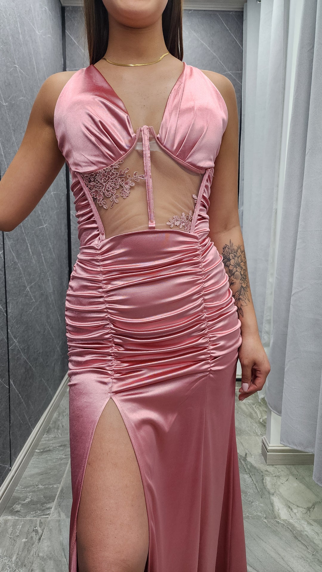 Vestido de gala Zafiro rosado ibstore