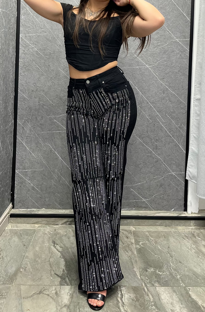 Wide leg brillo Negro 75-4 ibstore