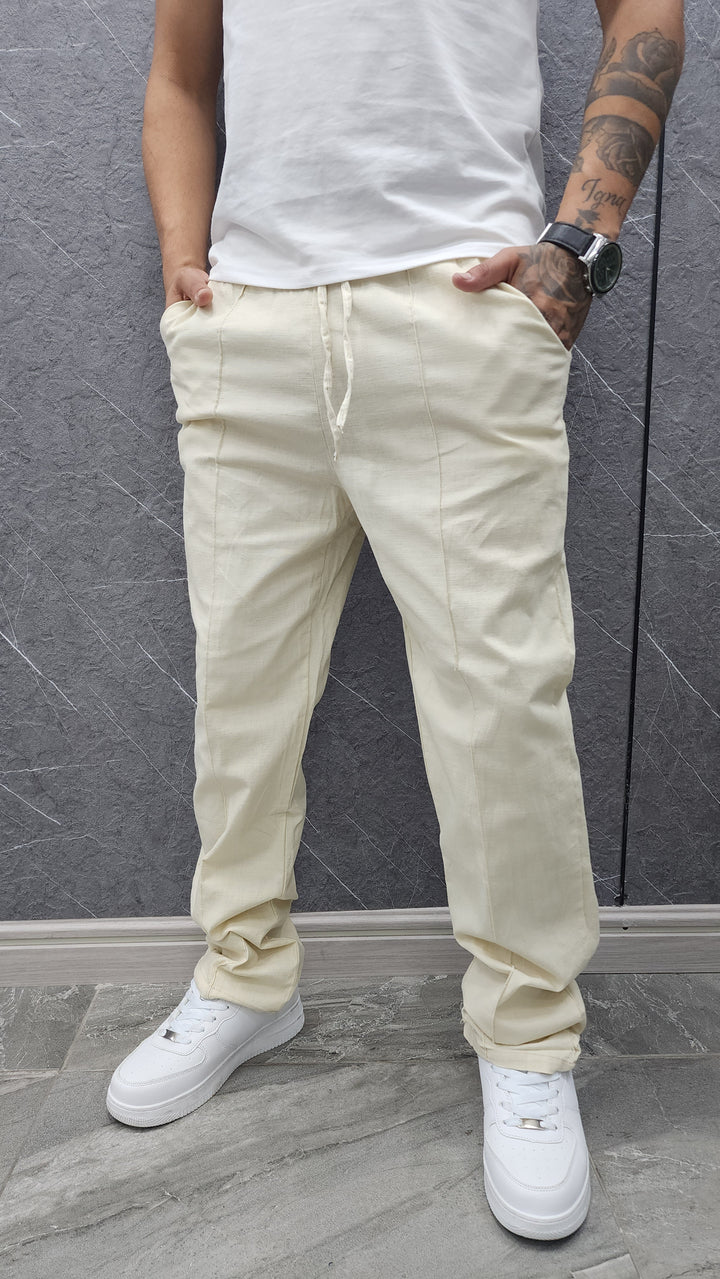 Pantalón Lino Habana Beige