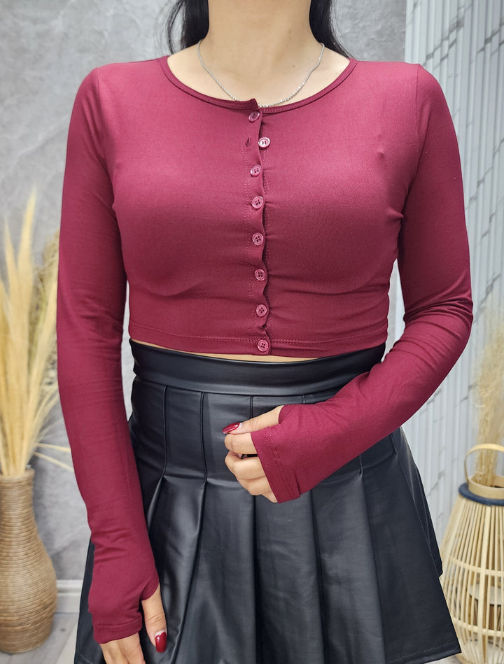 Polera Iris burdeo - Standar - ibstore
