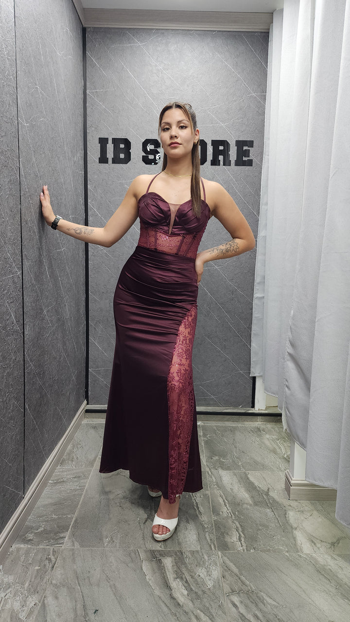 Vestido de Gala Lluvia vino