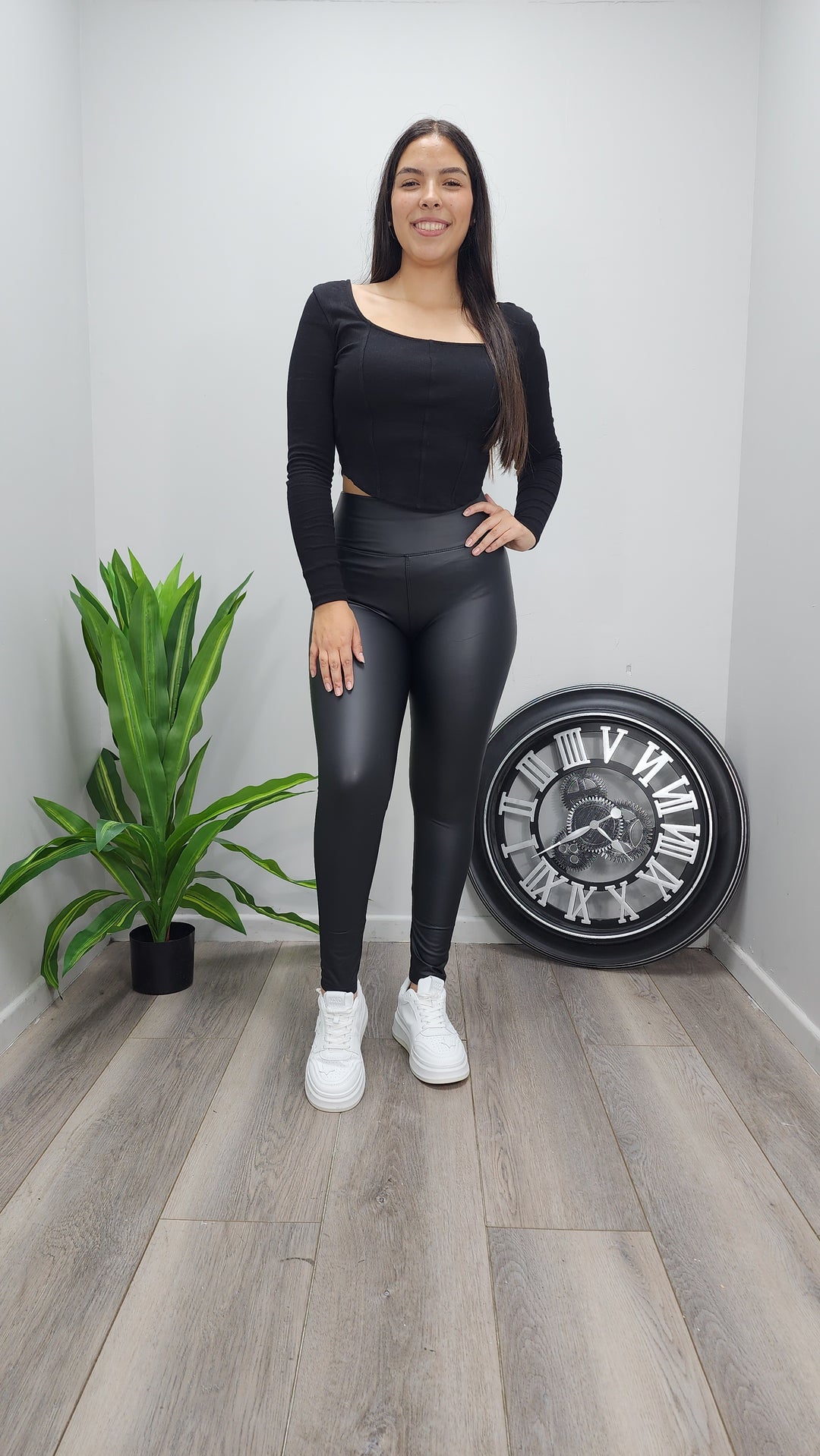 Calza eco cuero forrada - S/M - ibstore
