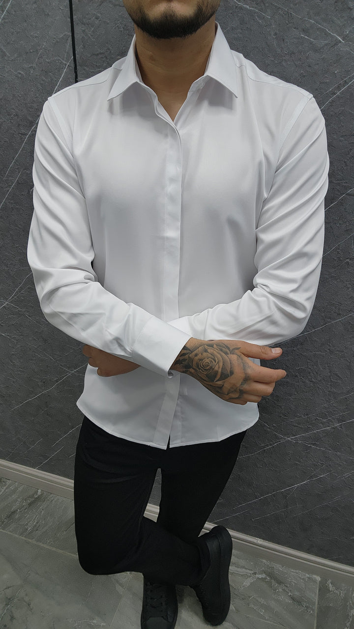Camisa Satín Blanca