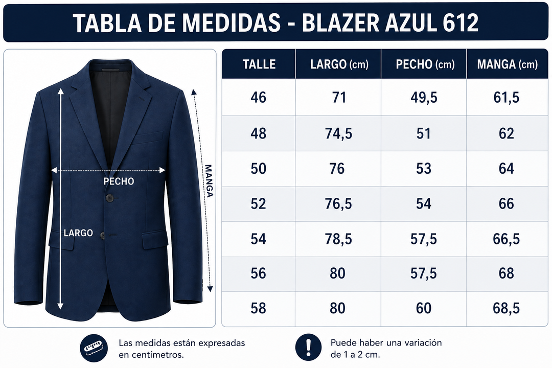 Blazer Azul 612